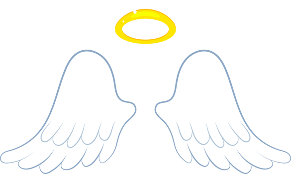 Angel wings clipart design illustration png