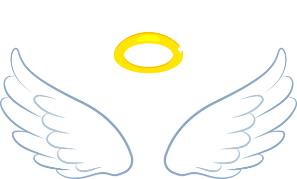 Angel wings clipart design illustration png