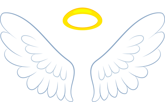 Angel wings clipart design illustration png