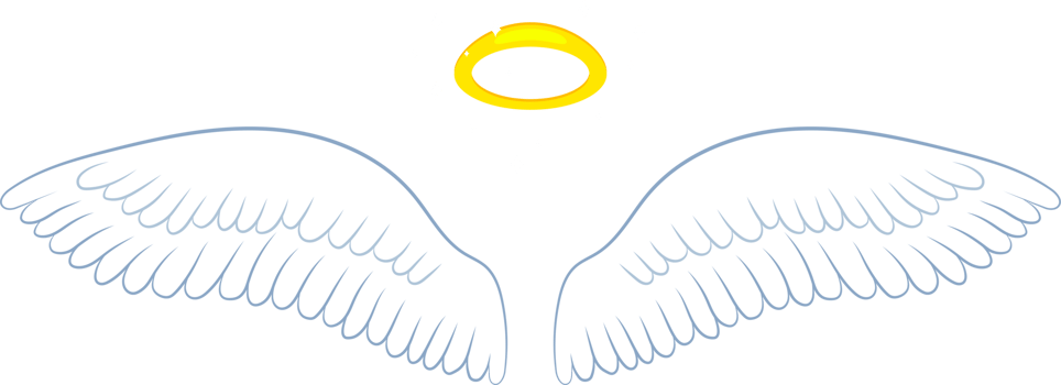 Angel wings clipart design illustration png