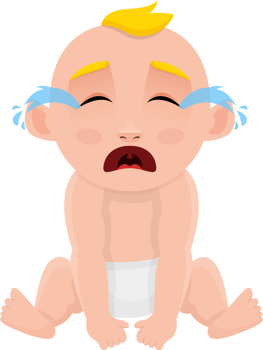 Cute baby clipart design illustration png