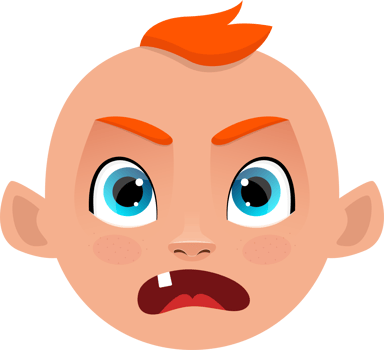 Cute baby clipart design illustration png