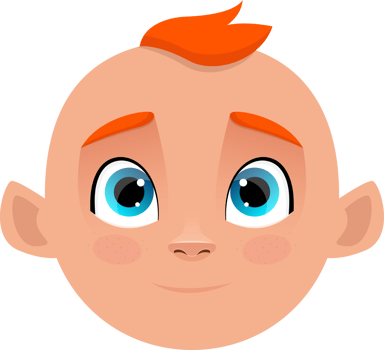 Cute baby clipart design illustration png