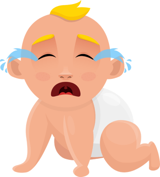 Cute baby clipart design illustration png