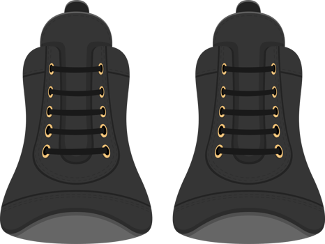 Boxing shoes clipart design illustration png