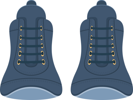 Boxing shoes clipart design illustration png