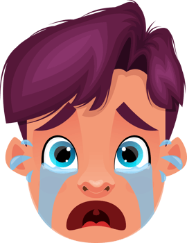 Little kid face expression clipart design illustration png