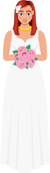 Bride clipart design illustration png
