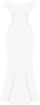 Bride white dress clipart design illustration png