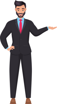 Businessman clipart design illustration png