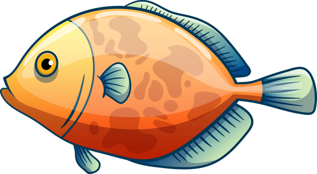 Fish drawing clipart design illustration png