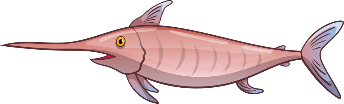 Fish drawing clipart design illustration png
