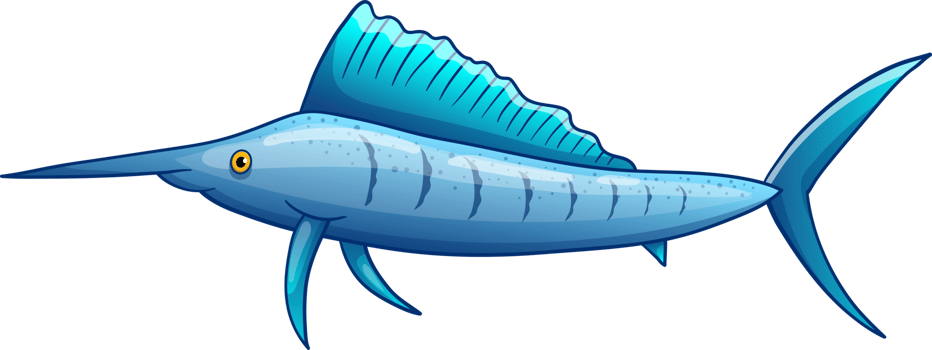 Fish drawing clipart design illustration png