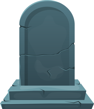 Grave stone clipart design illustration png