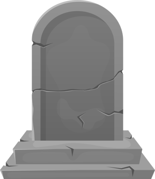 Grave stone clipart design illustration png