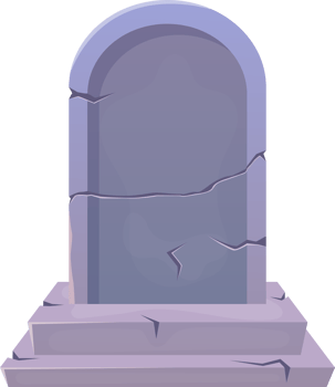 Grave stone clipart design illustration png