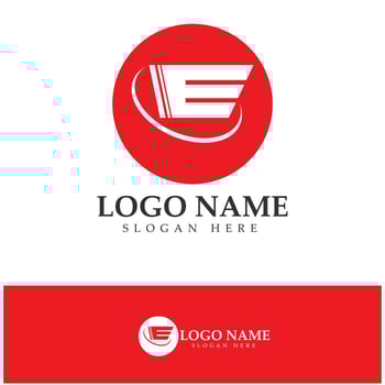 e-commerce logo and online shop logo design with modern concept vector