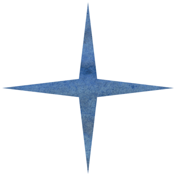 Blue watercolor star. Celestial element, space, sky. Transparent PNG clipart