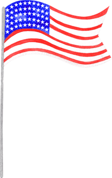 Watercolor american flag png
