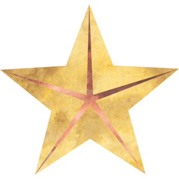 Beautiful watercolor star png