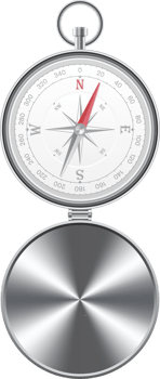 Magnetic compass vector illustration isolated on white background png