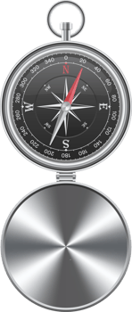 Magnetic compass vector illustration isolated on white background png
