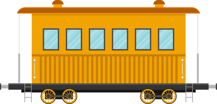Train wagons vector illustration isolated on white background png
