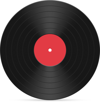 Vinyl record vector illustration isolated on white background png