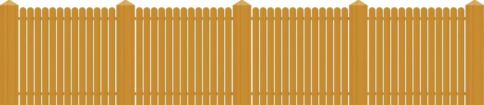 Vintage wooden gate vector illustration isolated on white png