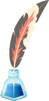 Ink bottle clipart design illustration png