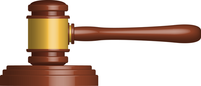 Judge hammer clipart design illustration png