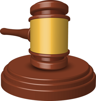 Judge hammer clipart design illustration png