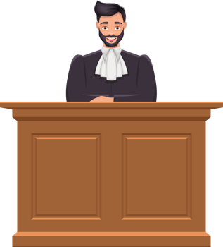 Judge man clipart design illustration png
