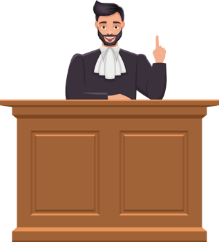 Judge man clipart design illustration png