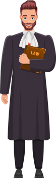 Judge man clipart design illustration png