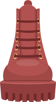 Leather boots clipart design illustration png