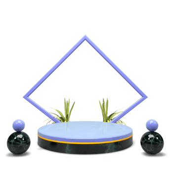 modern elegant 3d render podium for design png
