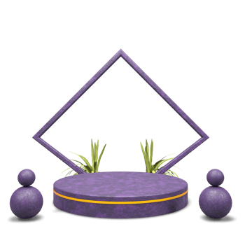 modern elegant 3d render podium for design png