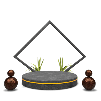 modern elegant 3d render podium for design png