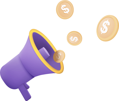 3d megaphone speaker or loudspeaker bullhorn for announce promotion, megaphone loudhailer with microphone mockup , speakerphone 3d render for alert and announcement on isolated background png
