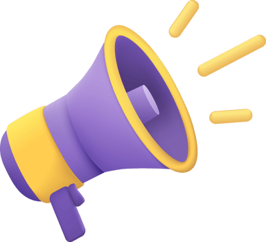 3d megaphone speaker or loudspeaker bullhorn for announce promotion, megaphone loudhailer with microphone mockup , speakerphone 3d render for alert and announcement isolated png