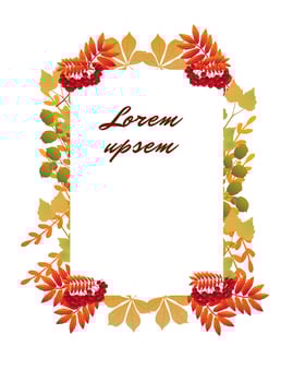 autumn template for your design vector