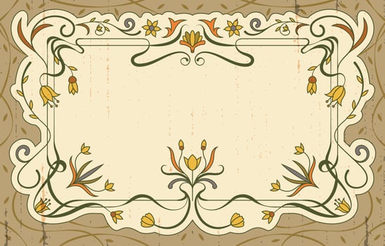 Vintage Art Nouveau Concept vector