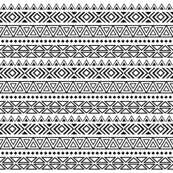 Polynesian Maori tribal aztec seamless pattern. Background for fabric, wallpaper, card template, wrapping paper, carpet, textile, cover. ethnic tattoo style pattern vector