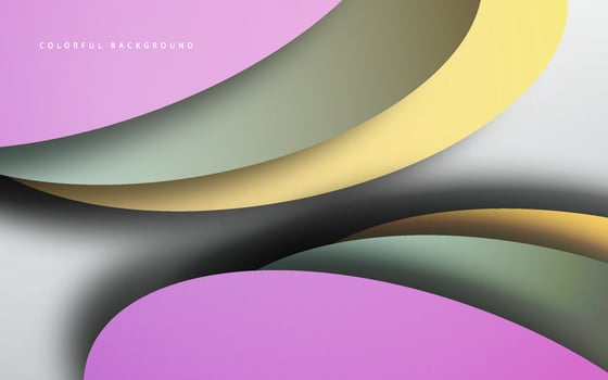 Abstract overlap layer multicolor background vector