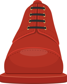 Leather shoes clipart design illustration png
