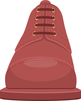 Leather shoes clipart design illustration png
