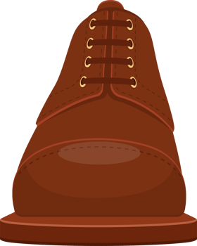 Leather shoes clipart design illustration png