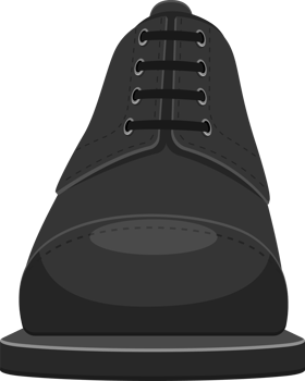 Leather shoes clipart design illustration png