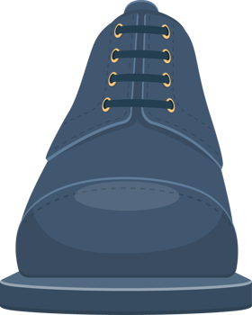 Leather shoes clipart design illustration png